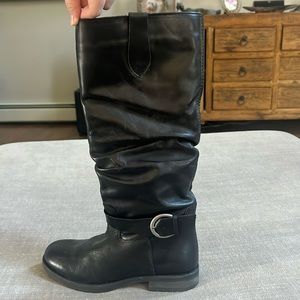 Umberto Raffini Palesa Full Grain Leather Tall Boots Women Size EU 37 US 7